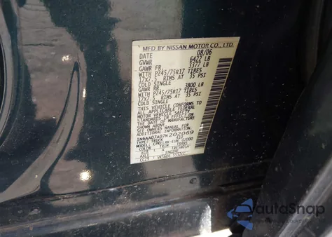 2007 Nissan Titan Xe из США, поврежденный, VIN 1N6AA07A07N202069